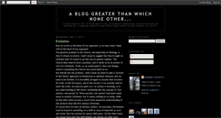 Desktop Screenshot of anselmsgodblog.blogspot.com