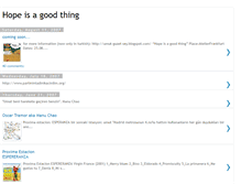 Tablet Screenshot of hope-is-a-good-thing.blogspot.com
