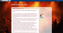 Desktop Screenshot of historiasdecolocolo.blogspot.com