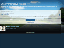 Tablet Screenshot of energyinteractivefitness.blogspot.com