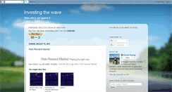 Desktop Screenshot of investingthewave.blogspot.com