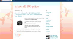 Desktop Screenshot of pricenikond3100.blogspot.com