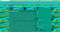 Desktop Screenshot of moderntechsurvival.blogspot.com