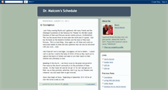 Desktop Screenshot of drmalcomsschedule.blogspot.com