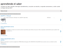 Tablet Screenshot of descubriendoelsaber.blogspot.com