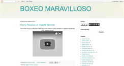 Desktop Screenshot of boxeomaravilloso.blogspot.com