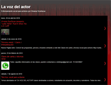 Tablet Screenshot of lavozdelactor.blogspot.com