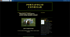 Desktop Screenshot of portafoliocondisar.blogspot.com