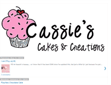 Tablet Screenshot of cassiescakesandcreations.blogspot.com