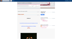 Desktop Screenshot of lugaresturisticosdehidalgo.blogspot.com