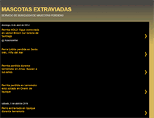 Tablet Screenshot of mascotasextraviadas.blogspot.com