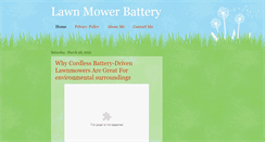 Desktop Screenshot of lawnmowerbattery.blogspot.com