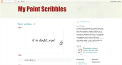 Desktop Screenshot of mypaintscribbles.blogspot.com
