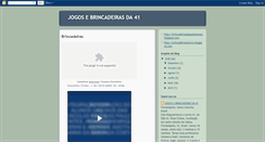 Desktop Screenshot of jogosebrincadeirasda41.blogspot.com