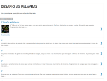 Tablet Screenshot of desafioaspalavras.blogspot.com