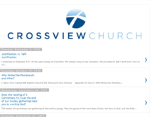 Tablet Screenshot of crossviewchurchla.blogspot.com