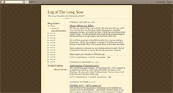 Desktop Screenshot of logofthelongnow.blogspot.com