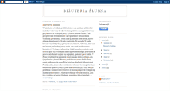 Desktop Screenshot of bizuteria-slubna-a5r.blogspot.com