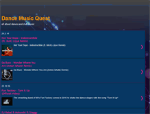 Tablet Screenshot of dancemusicquest.blogspot.com