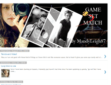 Tablet Screenshot of gamesetmatchfanfiction.blogspot.com