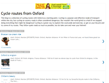 Tablet Screenshot of cyclingroutesoxford.blogspot.com