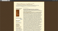 Desktop Screenshot of naturalessenceapothecary.blogspot.com