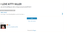 Tablet Screenshot of ilovekittykiller.blogspot.com