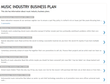 Tablet Screenshot of music-industry-business-plan.blogspot.com