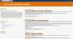 Desktop Screenshot of ctcjobconnections.blogspot.com