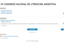 Tablet Screenshot of congresodeliteraturaargentina.blogspot.com