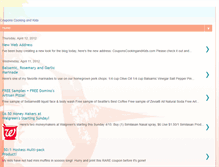 Tablet Screenshot of couponscookingandkids.blogspot.com