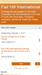 Mobile Screenshot of fairhillinternational.blogspot.com