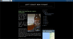 Desktop Screenshot of leftcoastbonvivant.blogspot.com