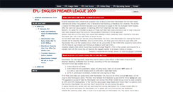 Desktop Screenshot of epl2009.blogspot.com