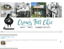 Tablet Screenshot of crowsfeetchic.blogspot.com