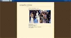 Desktop Screenshot of mongoliacostume.blogspot.com