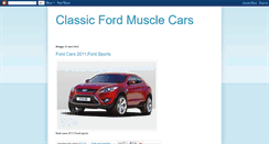 Desktop Screenshot of classic-ford-muscle-cars.blogspot.com