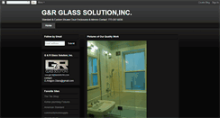 Desktop Screenshot of grglasssolutions.blogspot.com