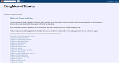 Desktop Screenshot of daughtersofheaven.blogspot.com