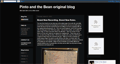 Desktop Screenshot of pintoandthebean.blogspot.com