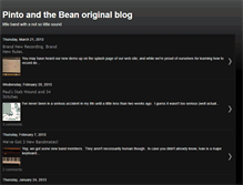 Tablet Screenshot of pintoandthebean.blogspot.com