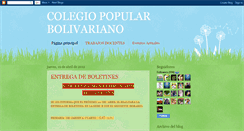 Desktop Screenshot of colegiopopularbolivariano.blogspot.com