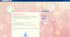 Desktop Screenshot of gotitasdelsaberconlola.blogspot.com