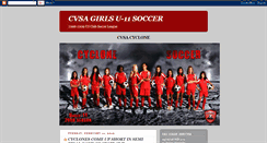 Desktop Screenshot of cvsasoccer.blogspot.com