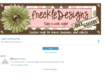 Tablet Screenshot of freckledesignsideas.blogspot.com