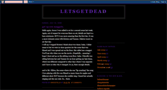 Desktop Screenshot of letsgetdead.blogspot.com