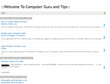 Tablet Screenshot of computer-guru-tips.blogspot.com