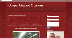 Desktop Screenshot of gospelchariot.blogspot.com