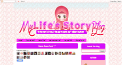 Desktop Screenshot of mylifesstoryblog.blogspot.com