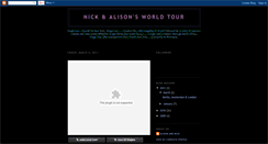 Desktop Screenshot of nickandalisonsworldtour.blogspot.com